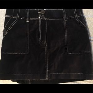 Velvet 70s mini skirt